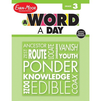 A Word a Day, Grade 3 Teacher Edition - by  Evan-Moor Educational Publishers (Paperback)