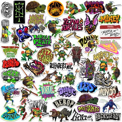 Teenage Mutant Ninja Turtles: Mutant Mayhem Vinyl Large Deluxe Stickers Variety Pack - Set of 100