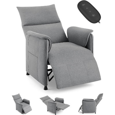 Recliner Chair, PU Leather Reclining Sofa with Lumbar Support,Home Theater Seating with Padded Seat Backrest, Comfy Lounge Chair for Living Room