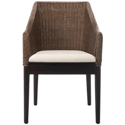 Enrico Arm Chair - SEA4016A - Brown/White - Safavieh