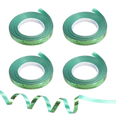 Unique Bargains Party Decoration Laser Metallic Curling Ribbon 4 Pcs