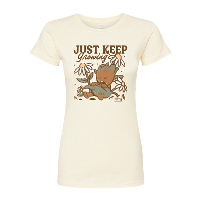 Women's - Marvel - Guardians of the Galaxy Groot Keep Growing Fitted Graphic T-Shirt