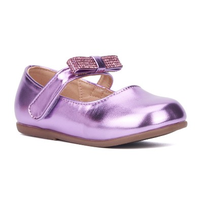 Olivia Miller Girl's Toddler Crystal Clear Maryjane Flats
