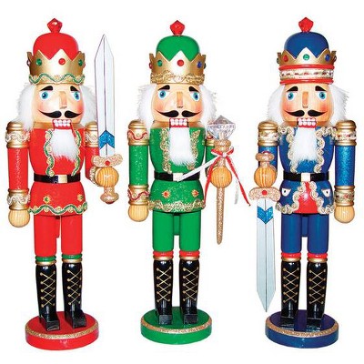 Santa's Workshop Inc. 15" Bejeweled Kings, Set of 3