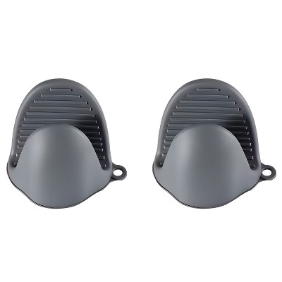 Kitcheniva Silicone Oven Pinch Mitts – Heat-Resistant, Anti-Scalding, Non-Slip Grip, Pinch Design, Ideal for Cooking & Baking, Gray, 1 Set