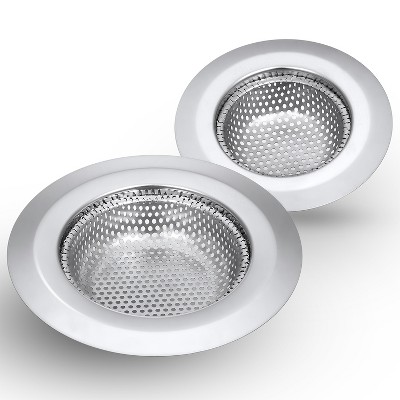 Garnen 2 Pack Kitchen Sink Drain Strainer, Stainless Steel Mesh Sink Strainer Basket, Sink Food Catcher, Shower Drain Hair Catcher For Bathroom, 3.5"