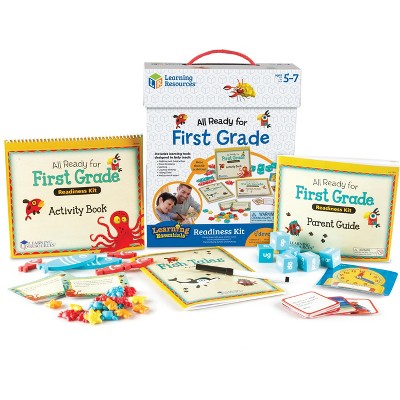 Learning Resources All Ready for First Grade Readiness Kit - 67 pieces, Ages 5+ Kids Learning Activities