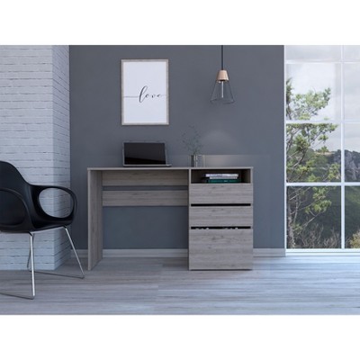 NicBex Minimalist Computer Desk with 3 Drawer,Home Office Desk Writing Table for Study&Company,Home Workstation