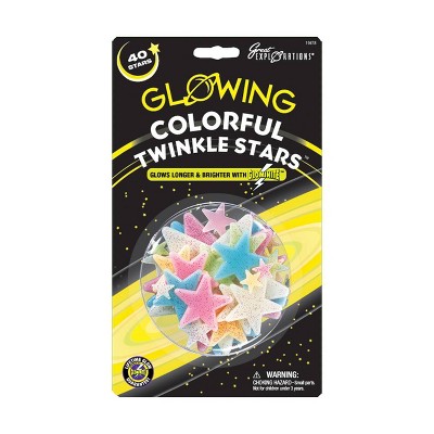 Great Explorations Glowing Colorful Twinkle Stars Game Accessories