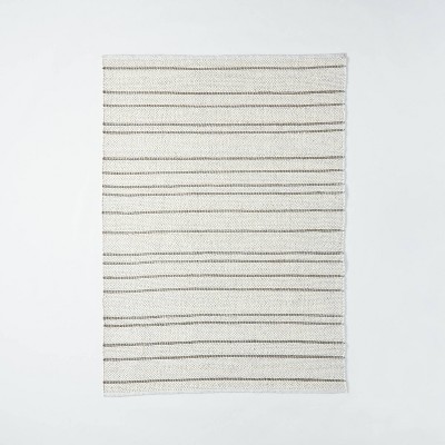 Striped Flat Woven Area Rug Cream - Threshold™ designed with Studio McGee
