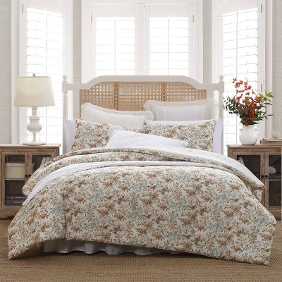 Laura Ashley Bramble Comforter Set Floral Beige