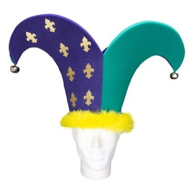 Foam Party Hats Mardi Gras 2 Points Jester Hat