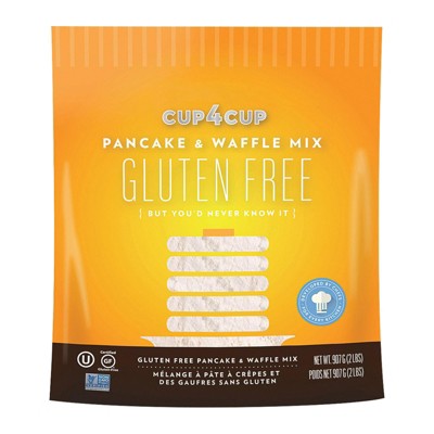 Cup 4 Cup - Gluten Free - Baking Mix - Pancake & Waffle - Case of 6 - 2 lb