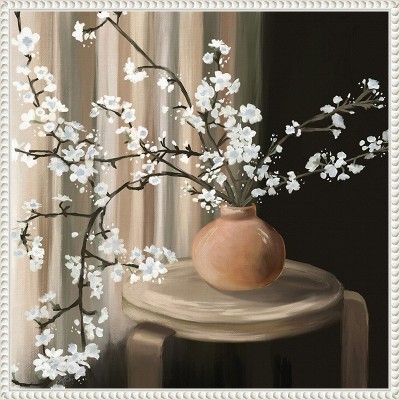Amanti Art Still Life Blossoms by Elizabeth Medley Canvas Wall Art Print Framed 22 x 22-in.