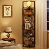 Tribesigns 6-Tier Corner Bookshelf, Small Bookcase Display Rack - 3 of 4