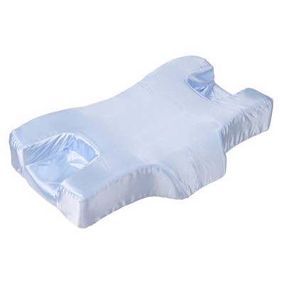 Unique Bargains Satin Home Sleeping Neck and Shoulder Pain Ease Bed Memory Foam Pillow 1Pcs
