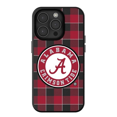 Keyscaper NCAA SEC Universities Plaid MagSafe Compatible Cell Phone Case for Apple iPhone