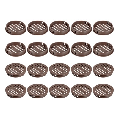 Unique Bargains Plastic Circular Soffit Air Vents for Bathroom 24 Pcs