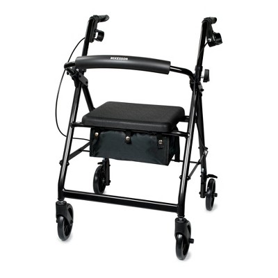 McKesson Lightweight Rollator Walker with Seat