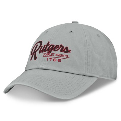 NCAA Rutgers Scarlet Knights Nico Cotton Hat: Adjustable Solid Baseball Cap
