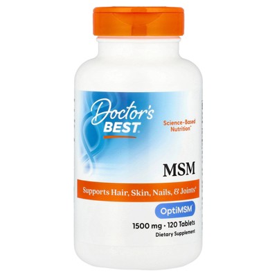 Doctor's Best MSM with OptiMSM®, 1,500 mg, 120 Tablets