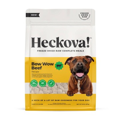 Heckova! Freeze-Dried Raw Bow Wow Beef Flavor Recipe Dry Dog Food - 8oz