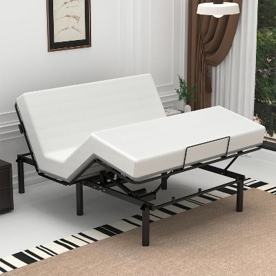 GDFStudio Lyra Queen Size Head Foot Adjustable Bed Base with Wireless Remote and Charging Port