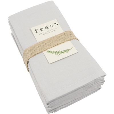 KAF Home Feast Set of 12 Oversized, Easy-Care, Napkins - 18" x 18"
