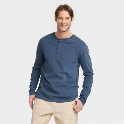 Men's Vintage Long Sleeve Henley Shirt - Goodfellow & Co™