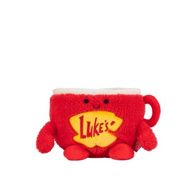 BumBumz 7.5" Gilmore Girls' Luke's Coffee Mug: Stuffed Animal Character, Polyester Material, 7" Width