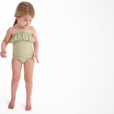 Gerber Toddler Girls' Swimsuit - Eyelet Floral