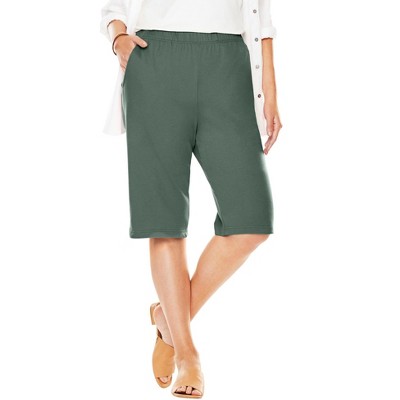 Woman Within 7-Day Knit Bermuda Shorts