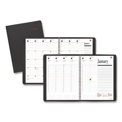 800 Range Weekly/Monthly Appointment Book, 11 x 8.25, Black Cover, 12-Month (Jan to Dec): 2026