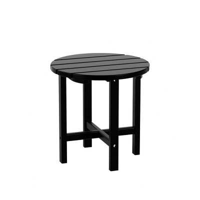 WestinTrends All-Weather Outdoor Patio Round Poly Adirondack Side Table
