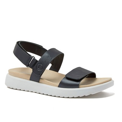 Lands' End Women's Comfort Adjustable Leather Sandals