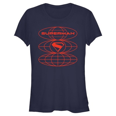 Juniors Superman Global Hero T Shirt