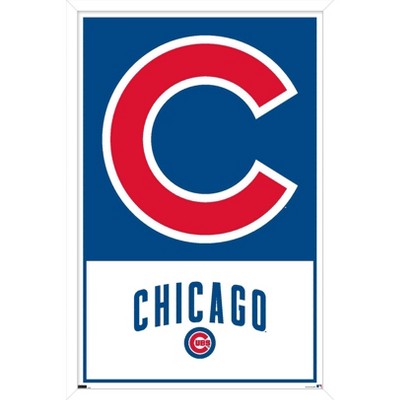 Trends International MLB Chicago Cubs - Logo 22 Framed Wall Poster Prints