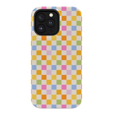 Iveta Abolina Eclectic Checker Check Cream Tough iPhone 14 Case - Society6