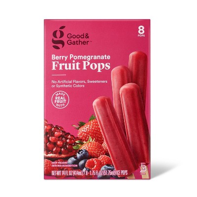 Frozen Berry Pomegranate Fruit Pops - 8pk/14 fl oz - Good & Gather™