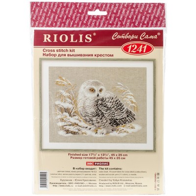 RIOLIS Counted Cross Stitch Kit 17.75"X13.75"-White Owl