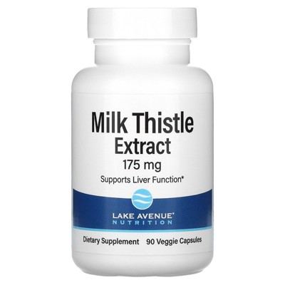 Lake Avenue Nutrition Milk Thistle Extract, 175 mg, 90 Veggie Capsules