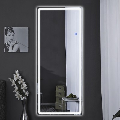 Dovelina LED Rectangle Full Length Mirror Large Wall Mirror Floor Standing Mirror