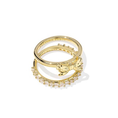 Kendra Scott Belle Bow Band Ring Set 2pc