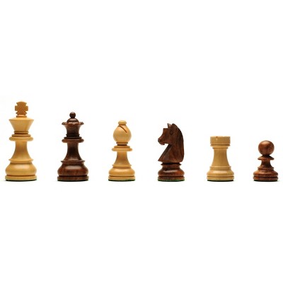 WE Games Classic Staunton Chess Pieces - Weighted with 3 in. King