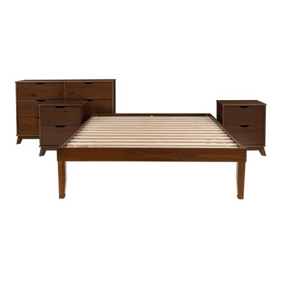 Powell Pensy Platform Bed Dresser and 2 Nightstands