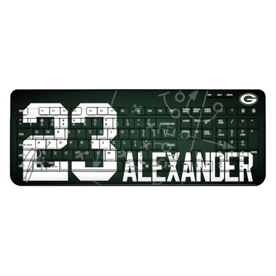 Keyscaper NFL Green Bay Packers Players Game Tactic Wireless USB Keyboard