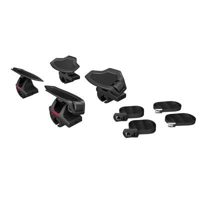 Yakima SweetRoll Rooftop Boat Loader with Heavy Duty Straps, Bow and Stern Tie Downs for Yakima Round, Square, Factory, and Aerodynamic Bars, Black