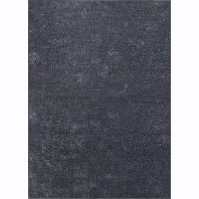 World Rug Gallery Contemporary Solid Machine Washable Area Rug:  Stain-Resistant Flat Pile