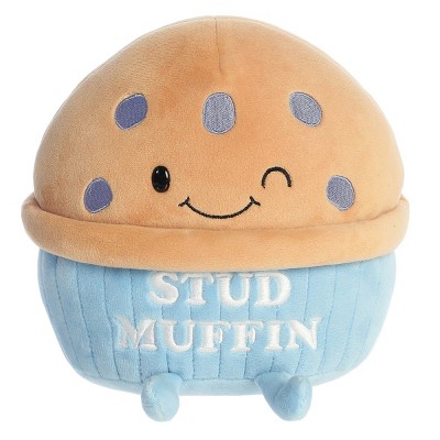 Aurora Small Stud Muffin JUST SAYIN' Witty Stuffed Animal Brown 8"