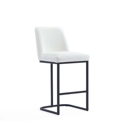 Manhattan Comfort Serena Leatherette Upholstered Metal Counter Height Barstool